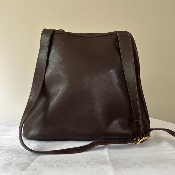 Vintage Longchamp Dark Brown Purse - Picture 2 of 14